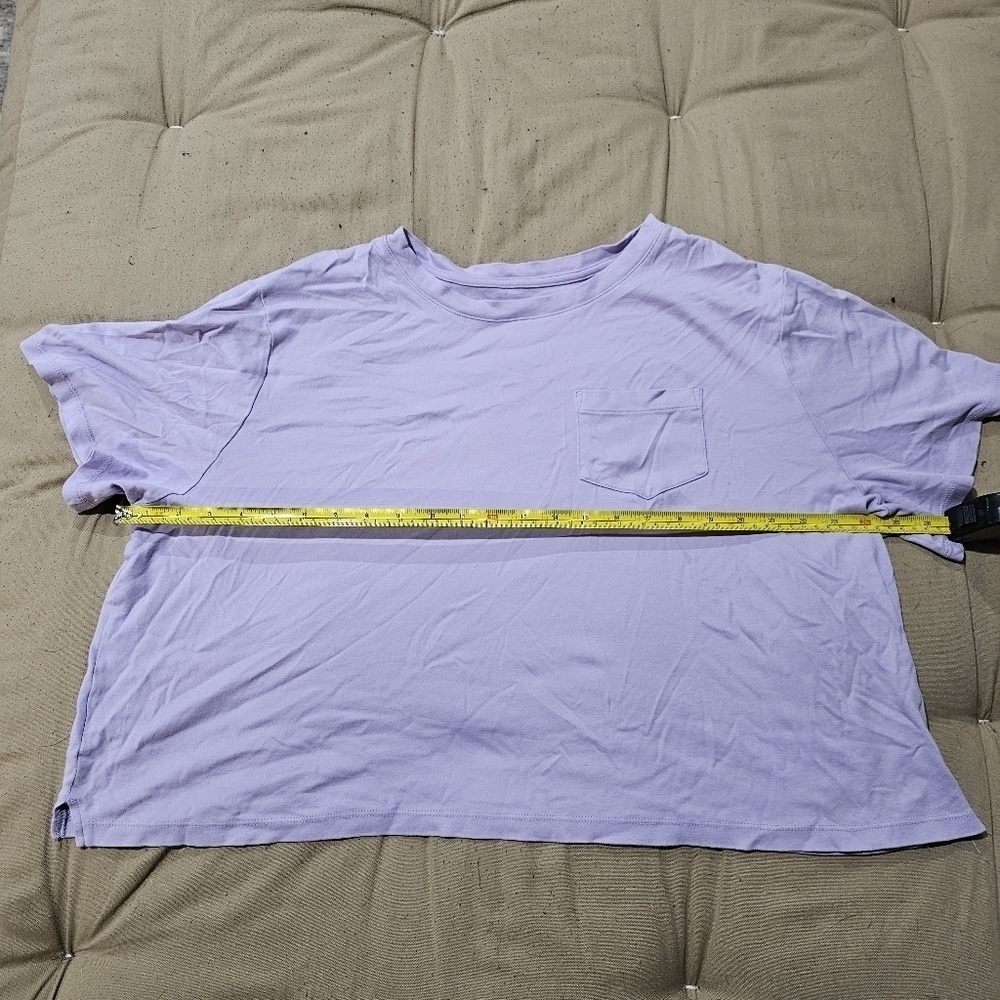 Purple crop tee